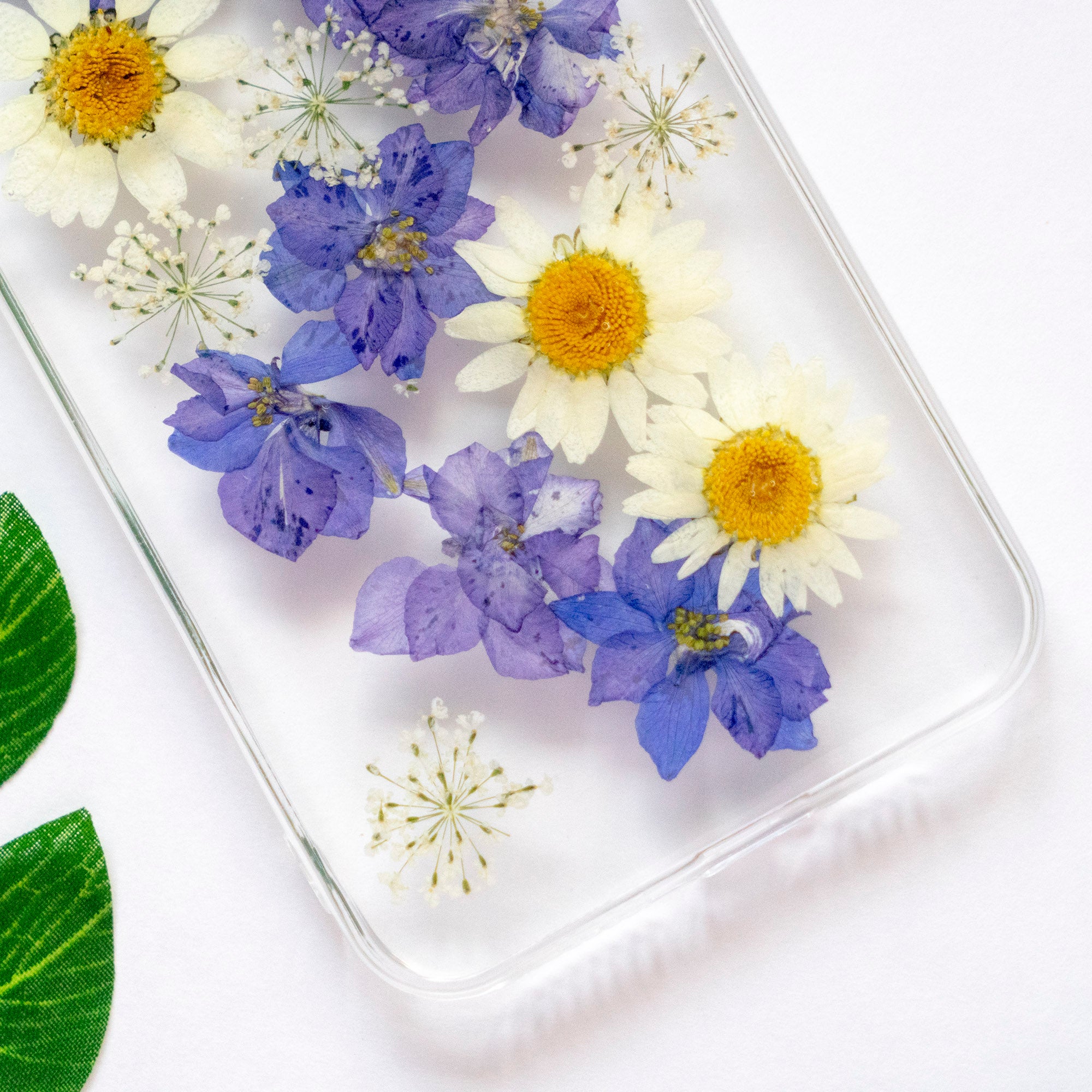 Pressed Purple Flower iPhone Soft TPU Bumper Case Floral Neverland Floralfy 03