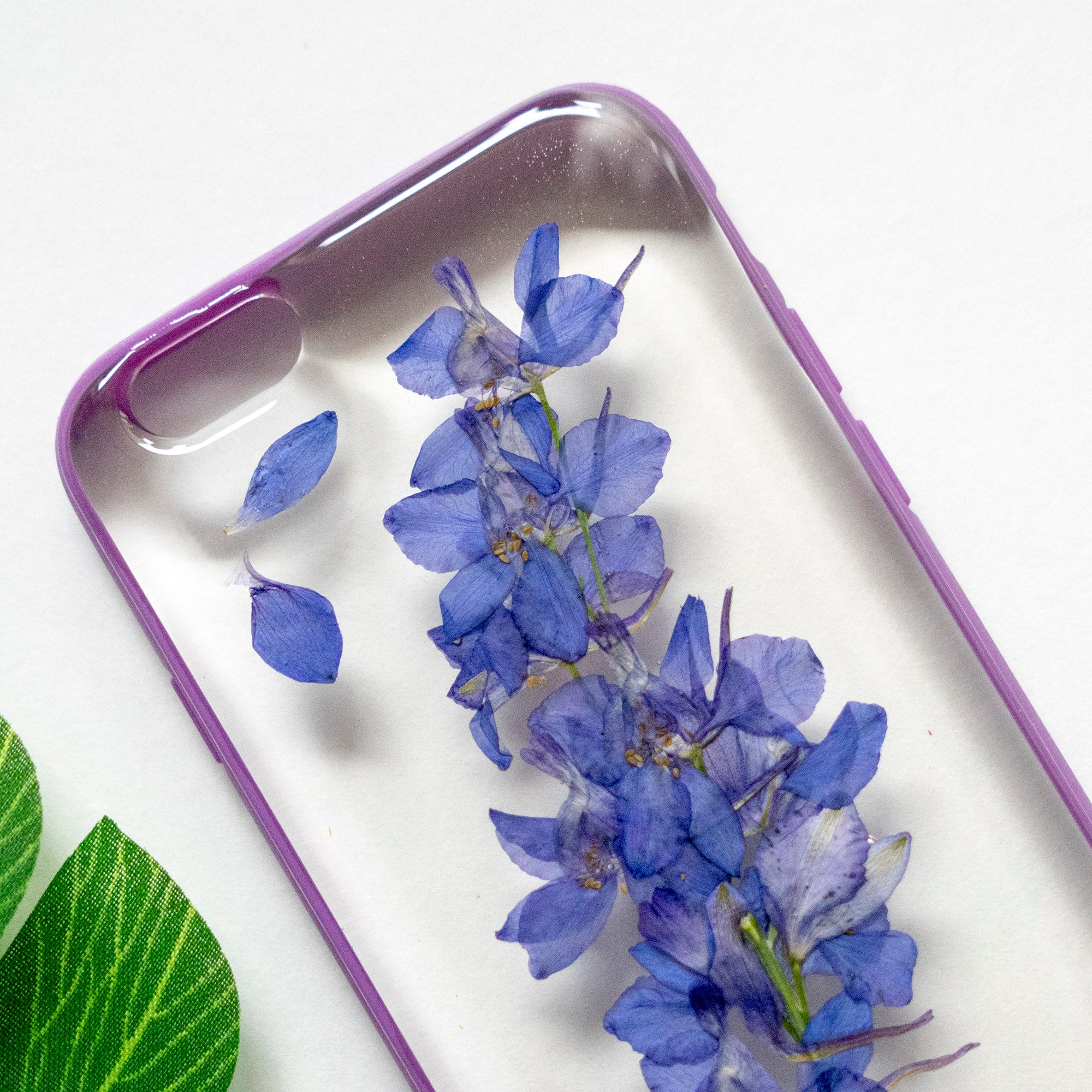 Real Pressed Purple Flower Floral iPhone 6 6s Protective Bumper Case Floral Neverland Floralfy 02