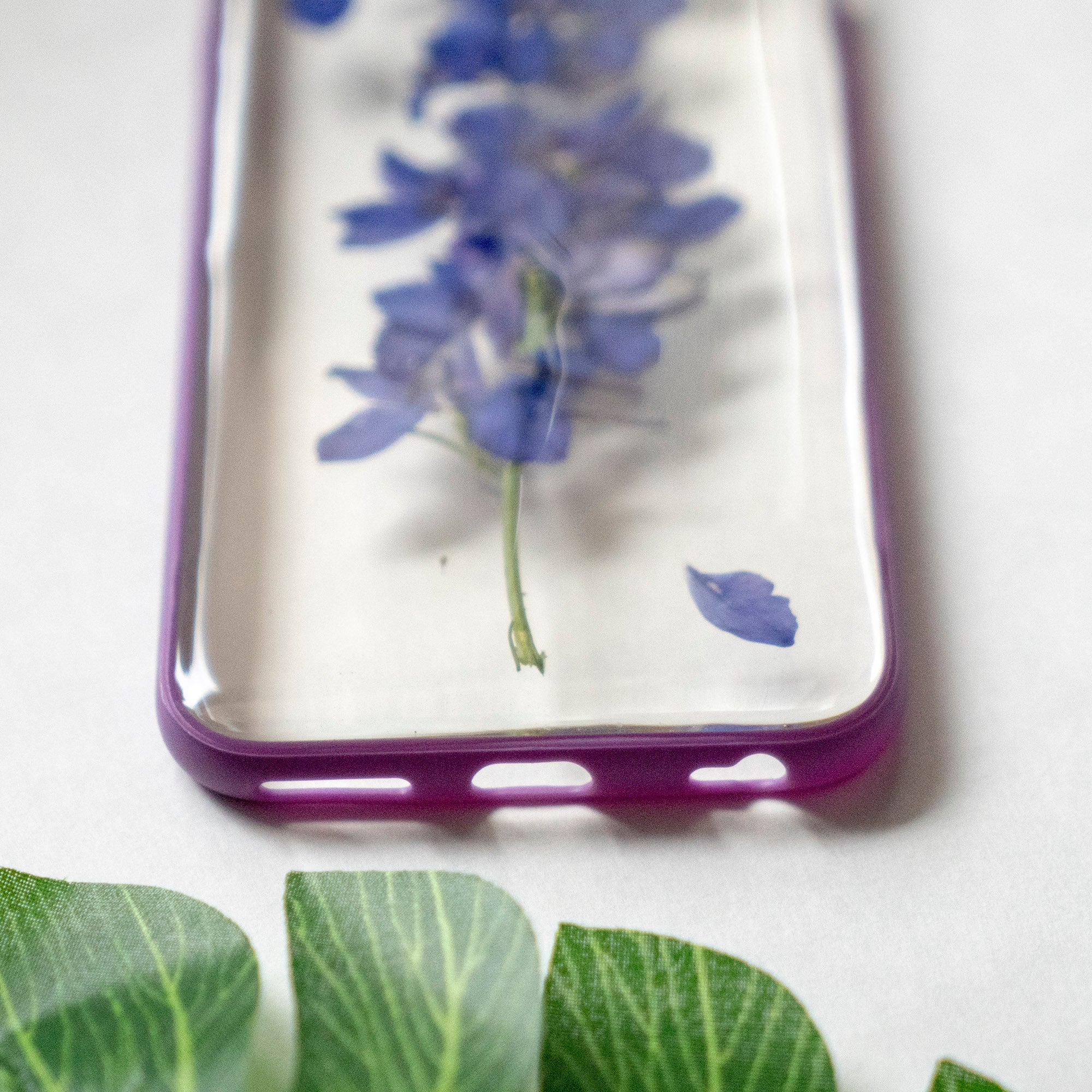 Real Pressed Purple Flower Floral iPhone 6 6s Protective Bumper Case Floral Neverland Floralfy 06