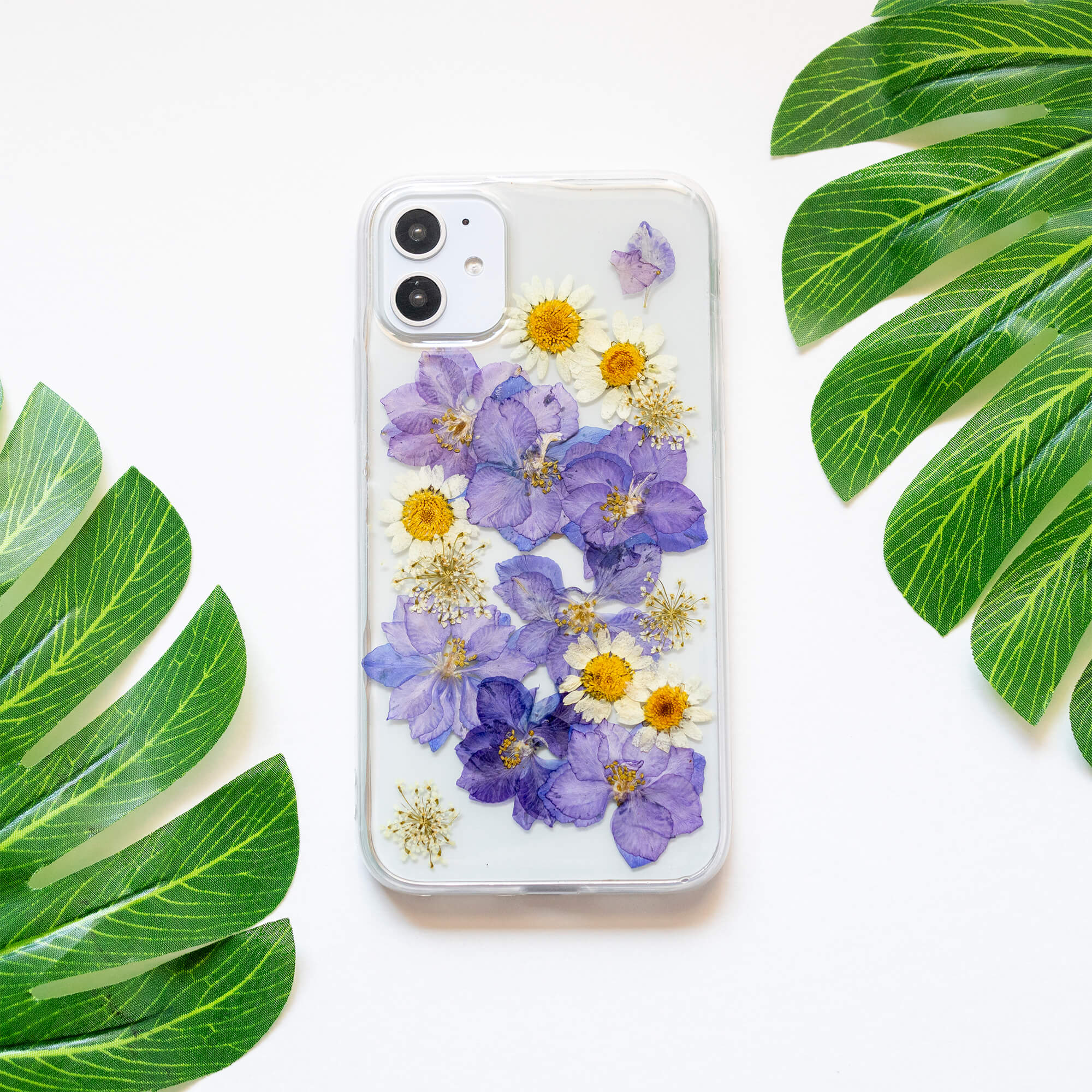 lavender flower iphone 11 case Violet | Pressed Purple Flower iPhone Bumper Case